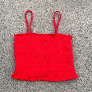 WILD fable red crop top